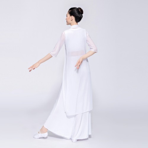 Chinese folk dance costumes for women's female ancient traditional china folk dance minority ethnic cosplay performance dresses